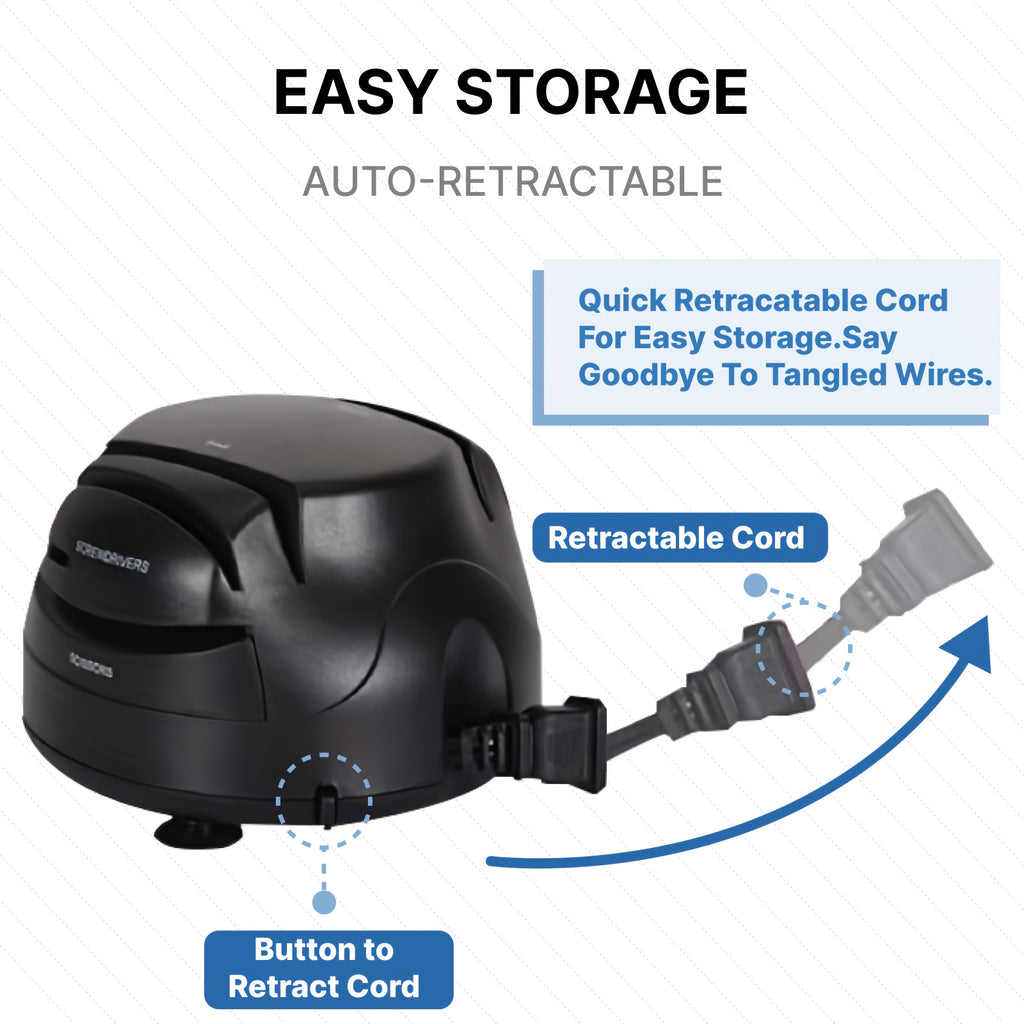 WANVOAPLS Electric Knife Sharpener 28D-4 Model - Professional 4-Slot Sharpening System, Dual Voltage (36V-100V) with US Plug, ABS Material - Ideal for Kitchen Knives, Kitchen Knives And Utensils|Modern Kitchen Accessory|Durab