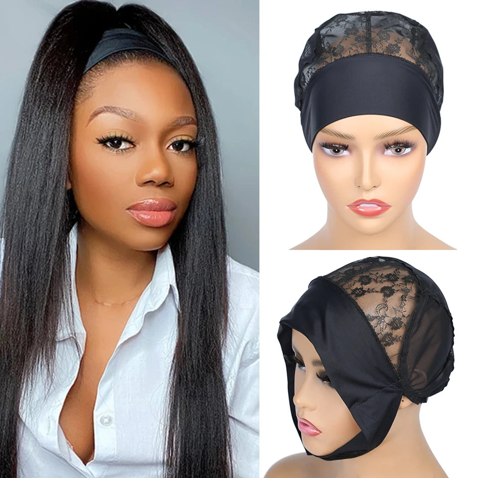 Bonnet de perruque pour bandeau (1 pièce) - Pour perruques à bords francs - Bonnet en filet - Bonnets de tissage - Bonnets pour perruques à bande ajustable