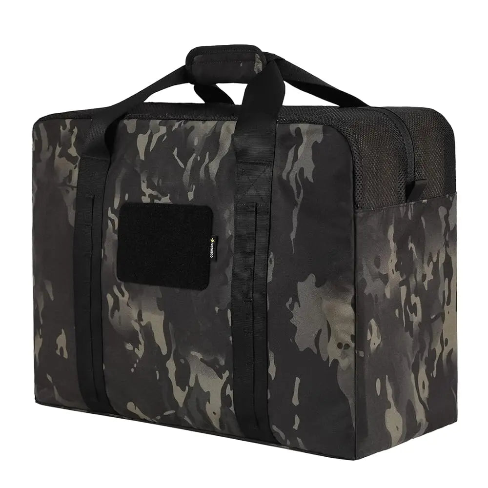 Military Duffle Bag, 52L Heavy Duty Extra Large Army Duffle Bag, Tactical Duffle Bag for Shooting Camping Hiking Traveling Steal