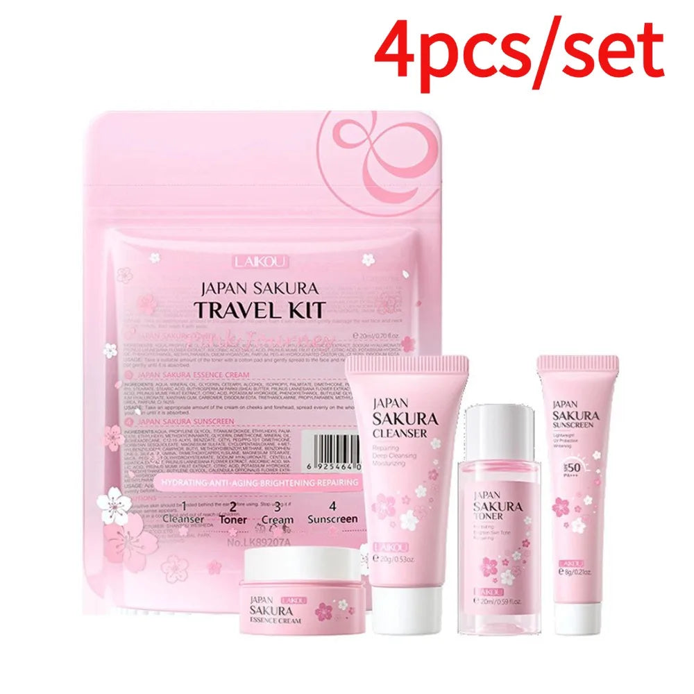 Sakura Skin Care Set - Complete Cleansing & Moisturizing Collection