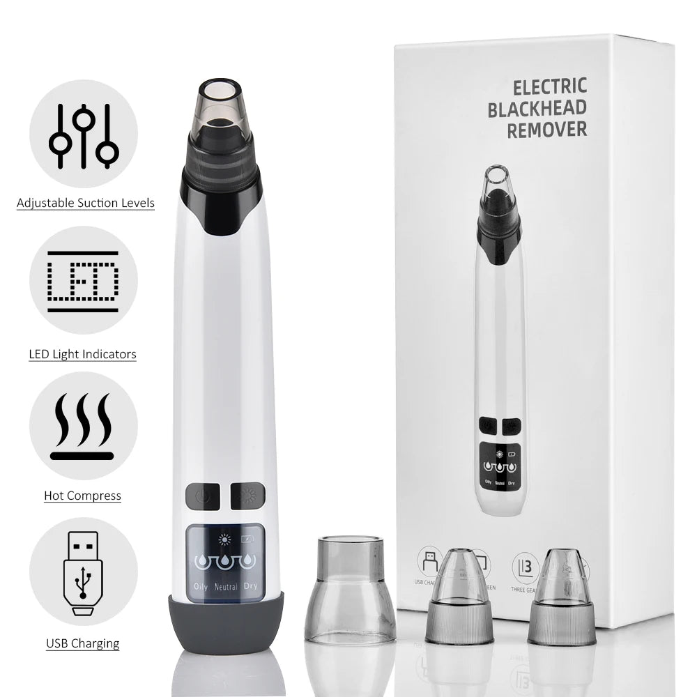 Electric Blackhead Remover - USB Rechargeable Pore Vacuum