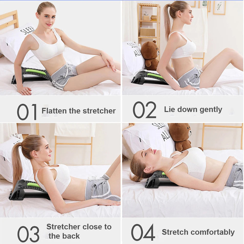 Appareil de massage magnétique du dos pour détendre les muscles, correcteur de posture, étirement du dos et de la colonne vertébrale, soutien lombaire et soulagement de la douleur