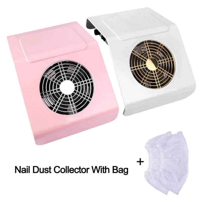 40W Professional Nail Dust Collector - Vacuum Cleaner with Collection Bag