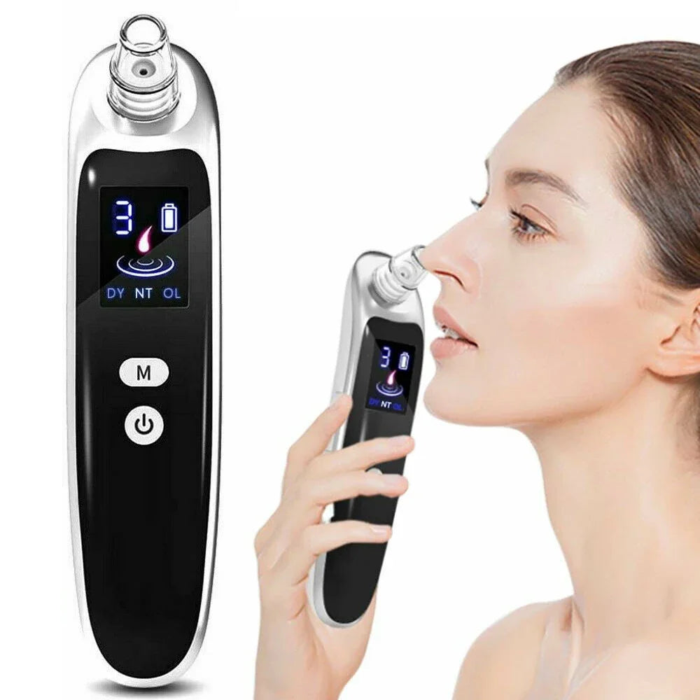 Premium Blackhead Remover - 6 Heads & LCD Display