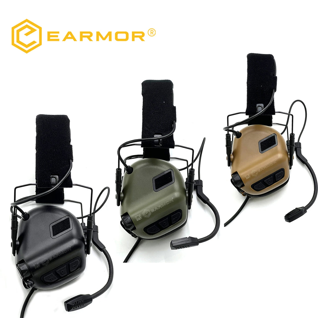 EARMOR M32 SE Tactical Headset - Electronic Noise Reduction for Shooting & Hunting