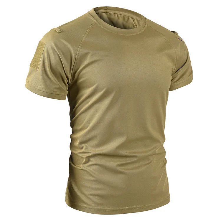 Tactical Short Sleeve T-Shirt - Quick Dry Athletic Military Tee