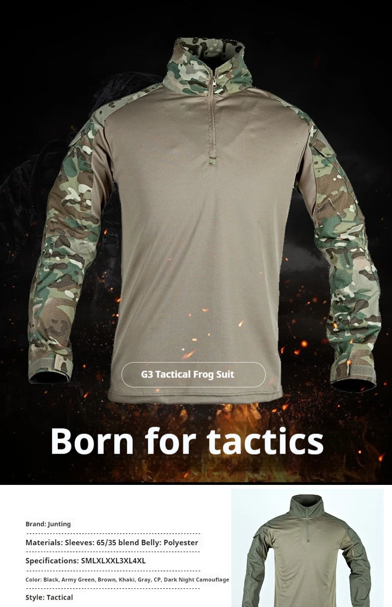 Army Outdoors Long Sleeve Tactical Shirt - Breathable Training & Hiking Tee