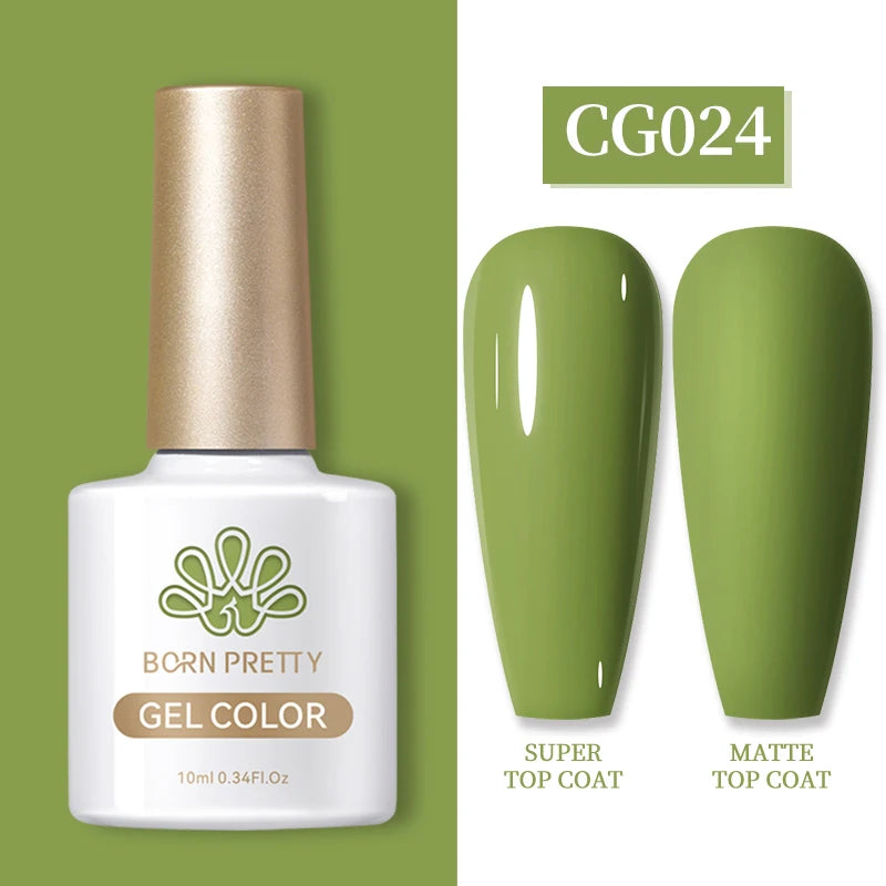BORN PRETTY 10ml Gel Nail Polish Gel 130 Colors Semi Permanent Solid Nail Gel Varnish Soak Off UV Gel for Base Top Coat