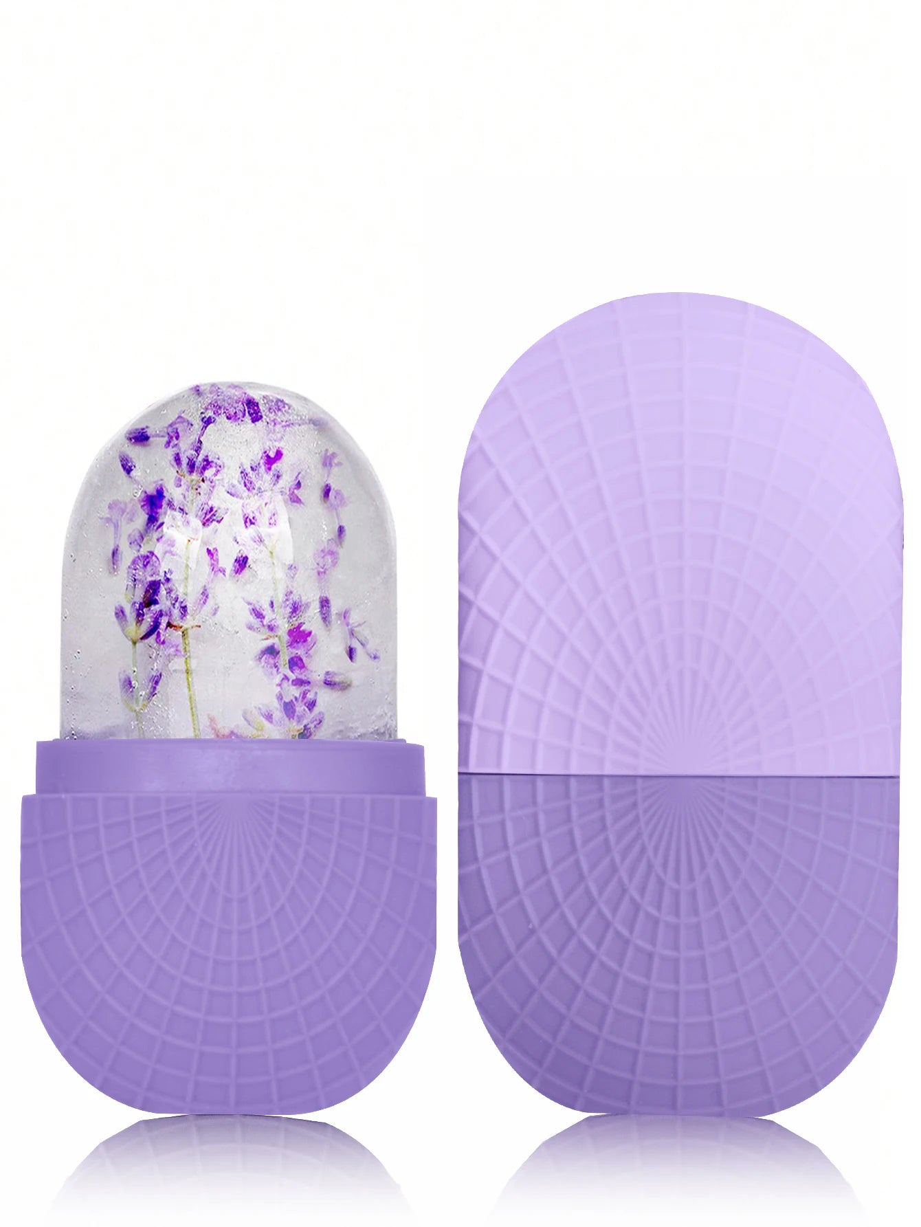 Ice Roller for Face and Eyes Silicone Ice Mold, Cooling and Firming Facial Skin Ice Roller Leak-proof Reusable Facial Care Tool