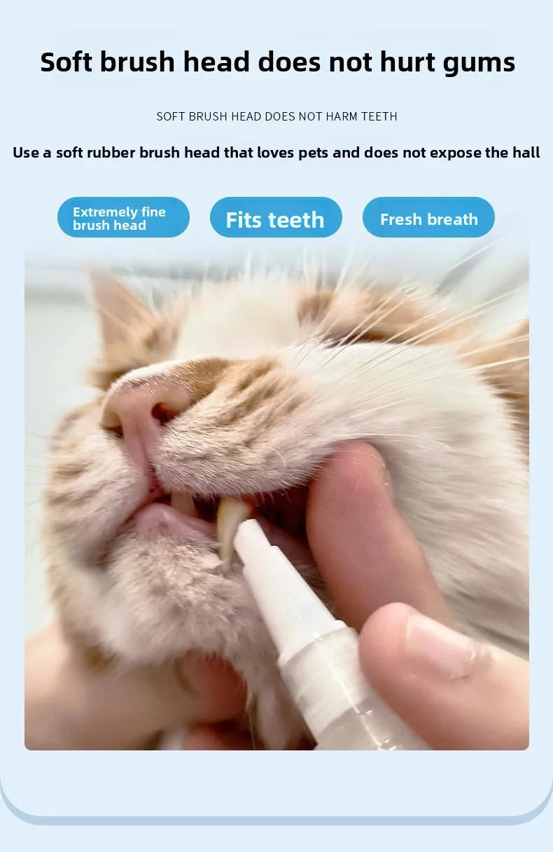 Pet Toothbrush Pen - Dog & Cat Dental Care Tool