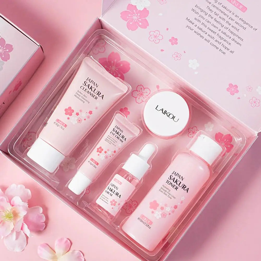 Sakura Skin Care Set - Complete Cleansing & Moisturizing Collection