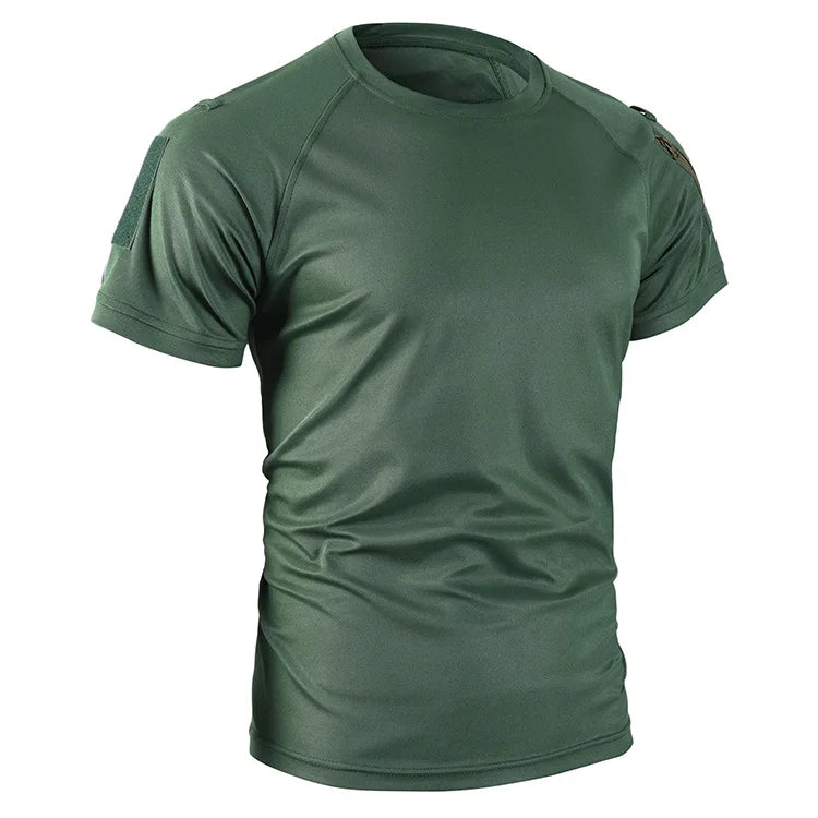 Tactical Short Sleeve T-Shirt - Quick Dry Athletic Military Tee