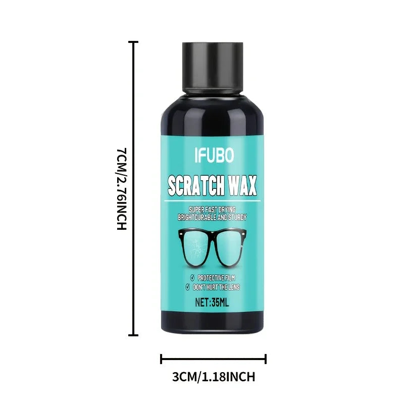 Crème réparatrice pour rayures de lunettes - Polisseuse pour verres et montures de toutes lunettes