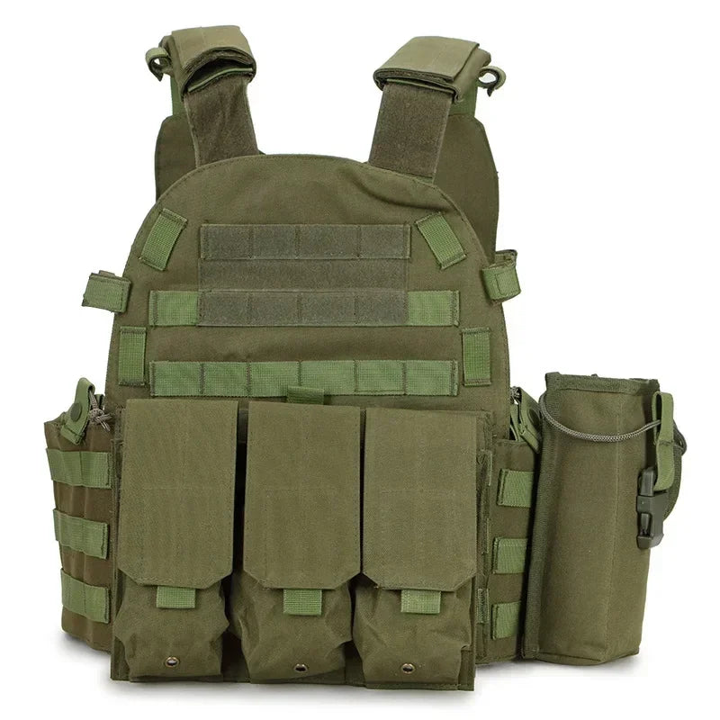 6094 Military Combat Army Wargame VestNylon Pouch Molle Gear Tactical Vest Body Armor Hunting Plate Carrier Airsoft Accessories