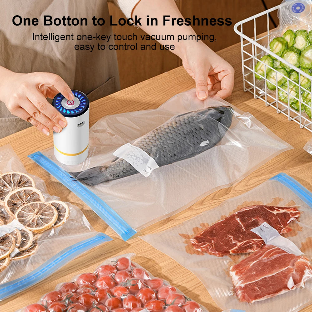 Machine de mise sous vide alimentaire, pompe de scellage électrique, machine d'emballage sous vide portable et rechargeable pour aliments