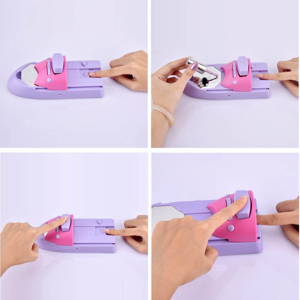 Machine d'impression pour nail art DIY avec 6 plaques à motifs - Outil de stamping facile à utiliser
