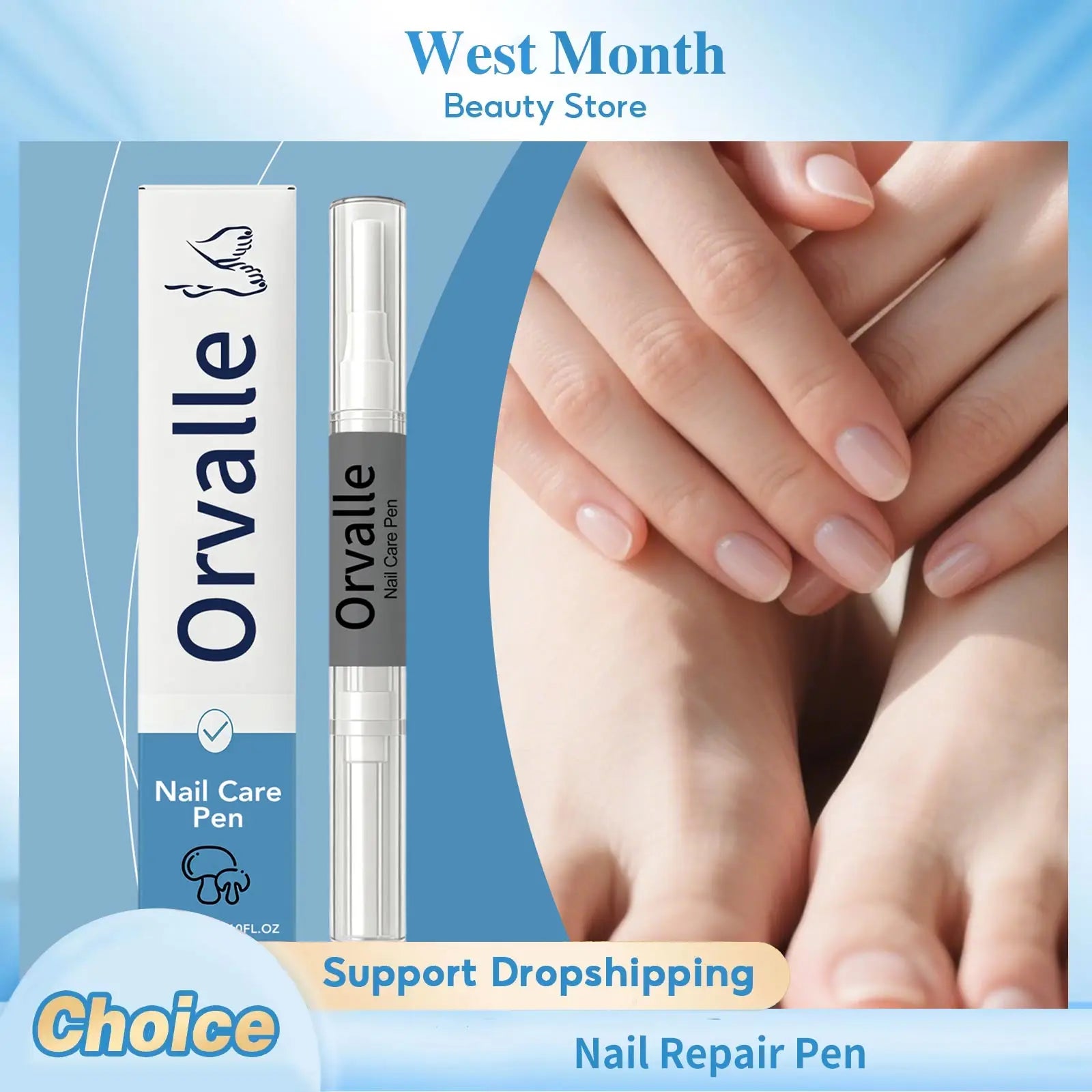 Stylo réparateur pour ongles : nourrit les ongles, réduit la casse, lutte contre le dessèchement, prévient les fissures, élimine les petites peaux et fortifie les ongles.