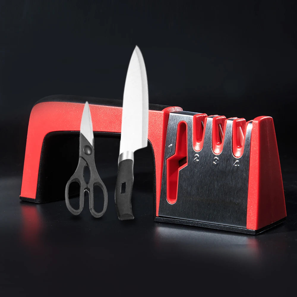Outil d'affûtage quatre en un, pour une lame plus tranchante et plus efficace, accessoire de cuisine