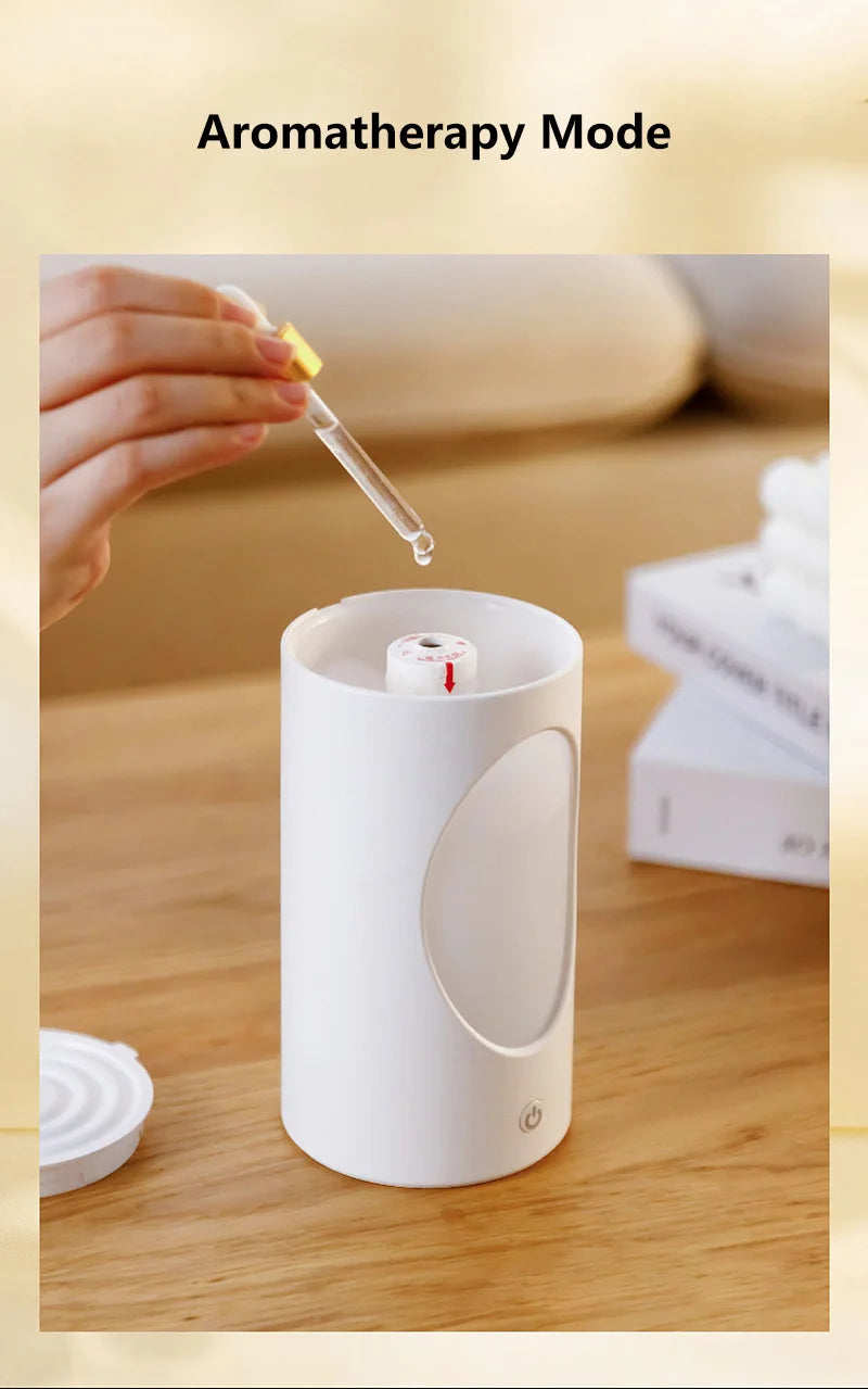 Diffuseur d'arômes portable 600 ml - Humidificateur sans fil avec lumières LED
