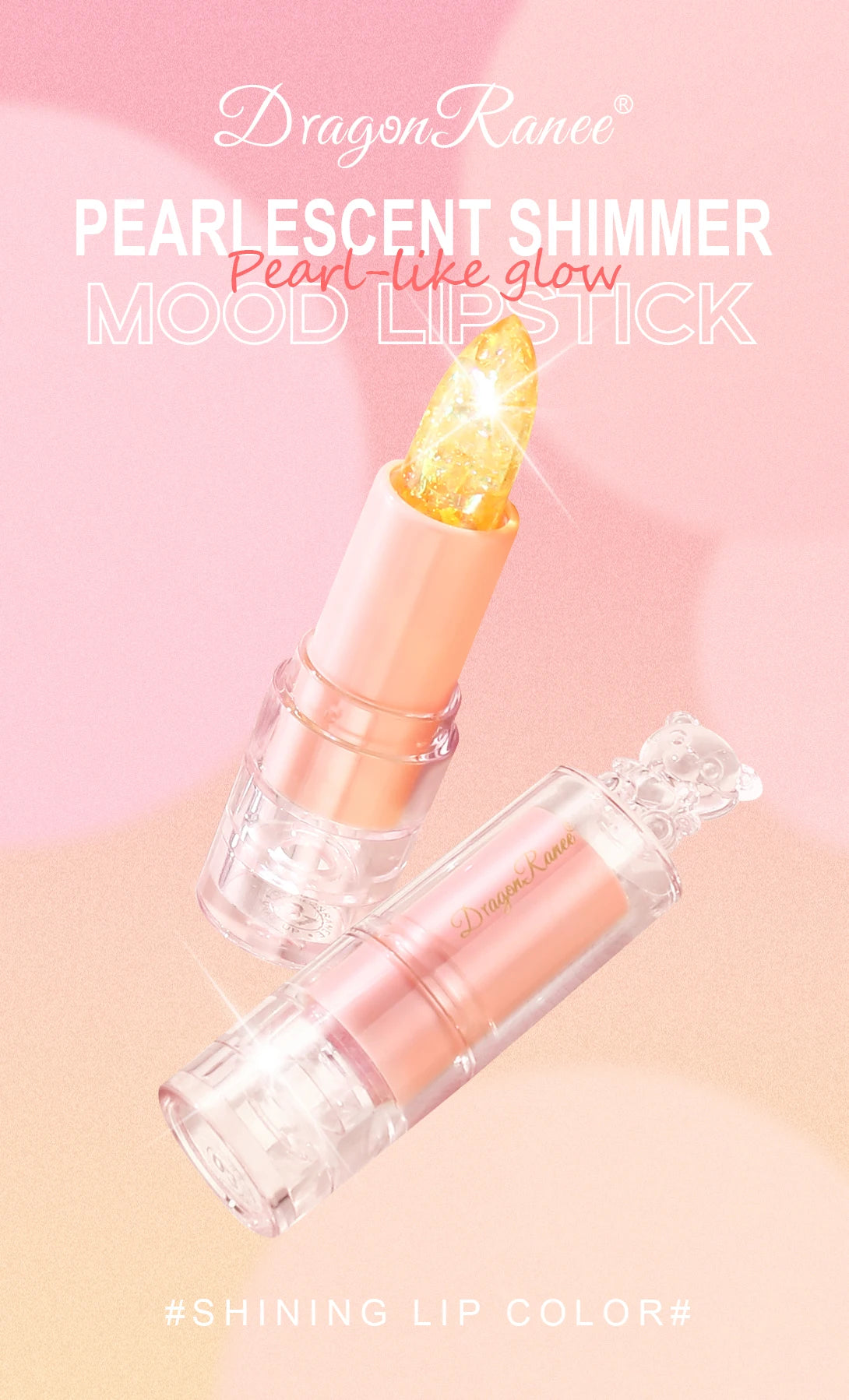 Color-Changing Glitter Lip Gloss