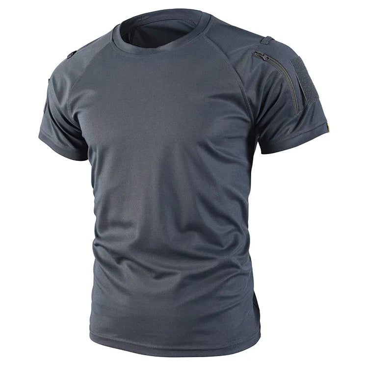 Tactical Short Sleeve T-Shirt - Quick Dry Athletic Military Tee