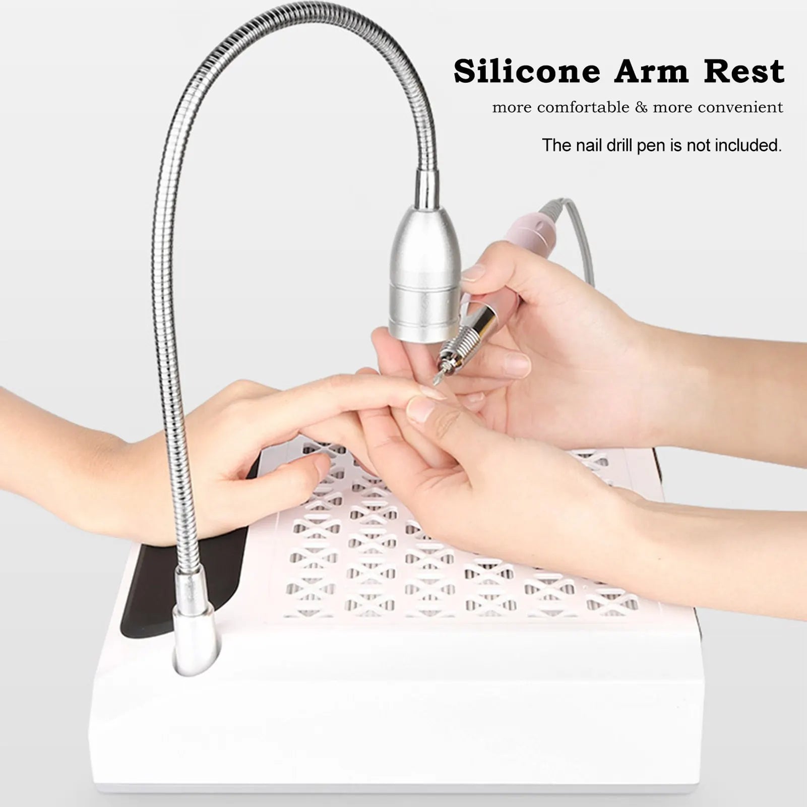 Lampe à ongles + Aspirateur de poussière pour ongles, ponceuse à ongles, nettoyeur de poussière, outils de salon de manucure, kit de beauté des ongles, aspirateur de poussière pour ongles