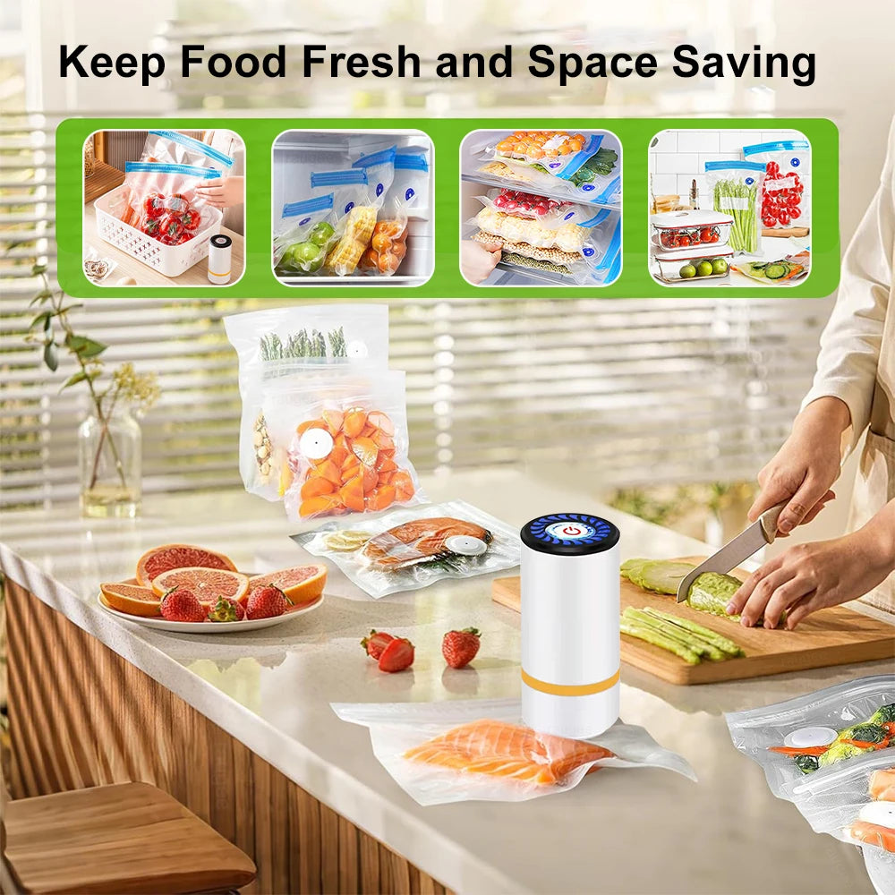 Machine de mise sous vide alimentaire, pompe de scellage électrique, machine d'emballage sous vide portable et rechargeable pour aliments