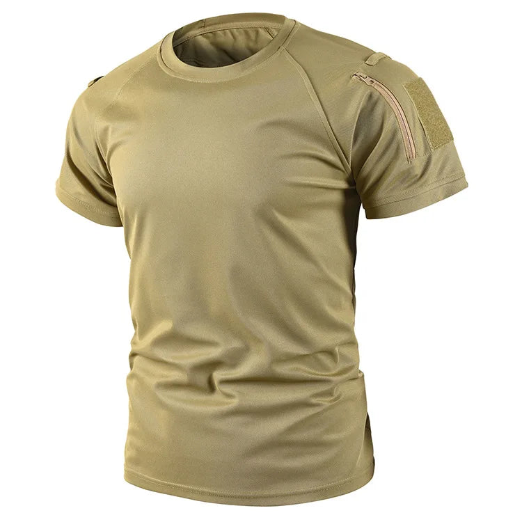 Tactical Short Sleeve T-Shirt - Quick Dry Athletic Military Tee