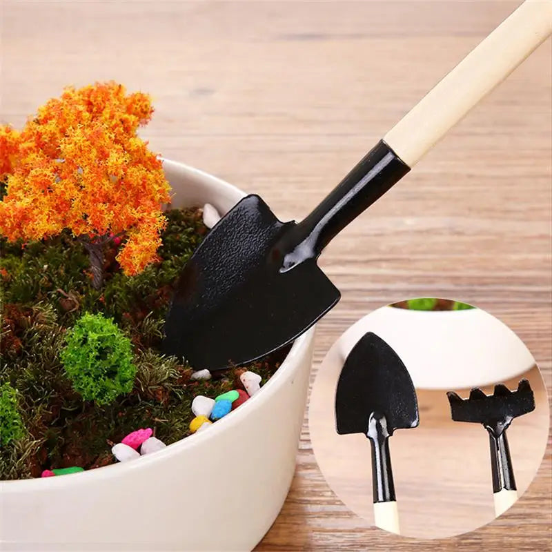 Mini kit d'outils de jardin - Kit de jardinage multifonction 3 pièces