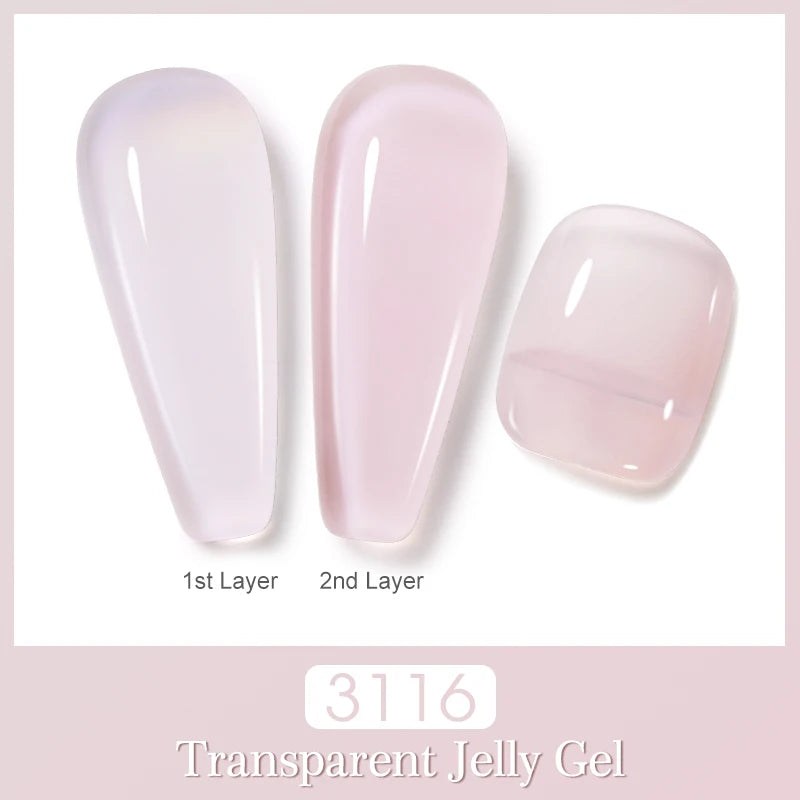 Vernis à ongles gel NAILCO 283 couleurs, base et top coat, semi-permanent, UV, pour nail art et manucure hybride.