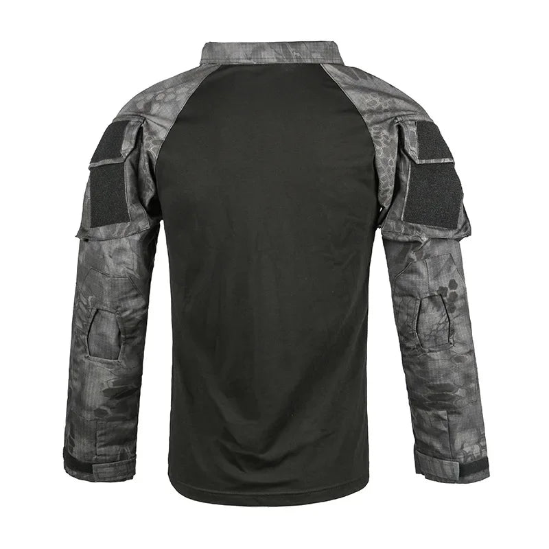 Outdoor Tactical Hiking Long Sleeve Shirt - Camouflage Combat Tee