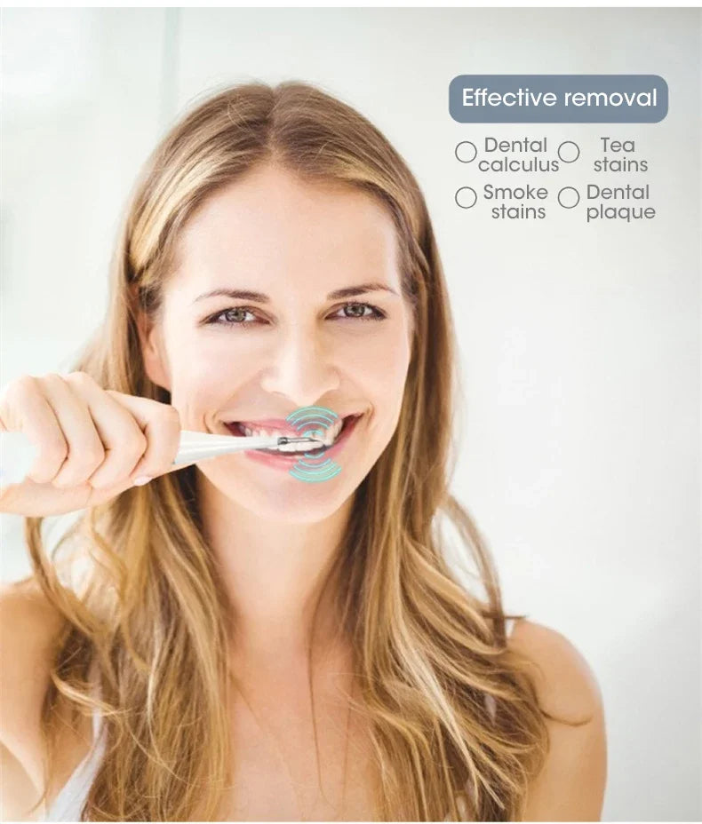 3 IN 1 Toothbrush Sonic Dental Teeth Whitening Kit Tooth Whitener Calculus Tartar Remover Tools Cleaner Stain Oral Care