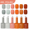 6-Piece UV LED Gel Polish Set - Semi-Permanent Nail Art Kit (15ml)