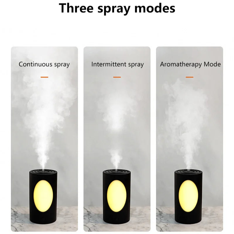 600ml Portable Aroma Diffuser - Wireless Humidifier with LED Lights