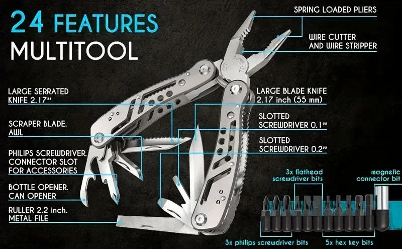 24-in-1 Compact Multitool Kit