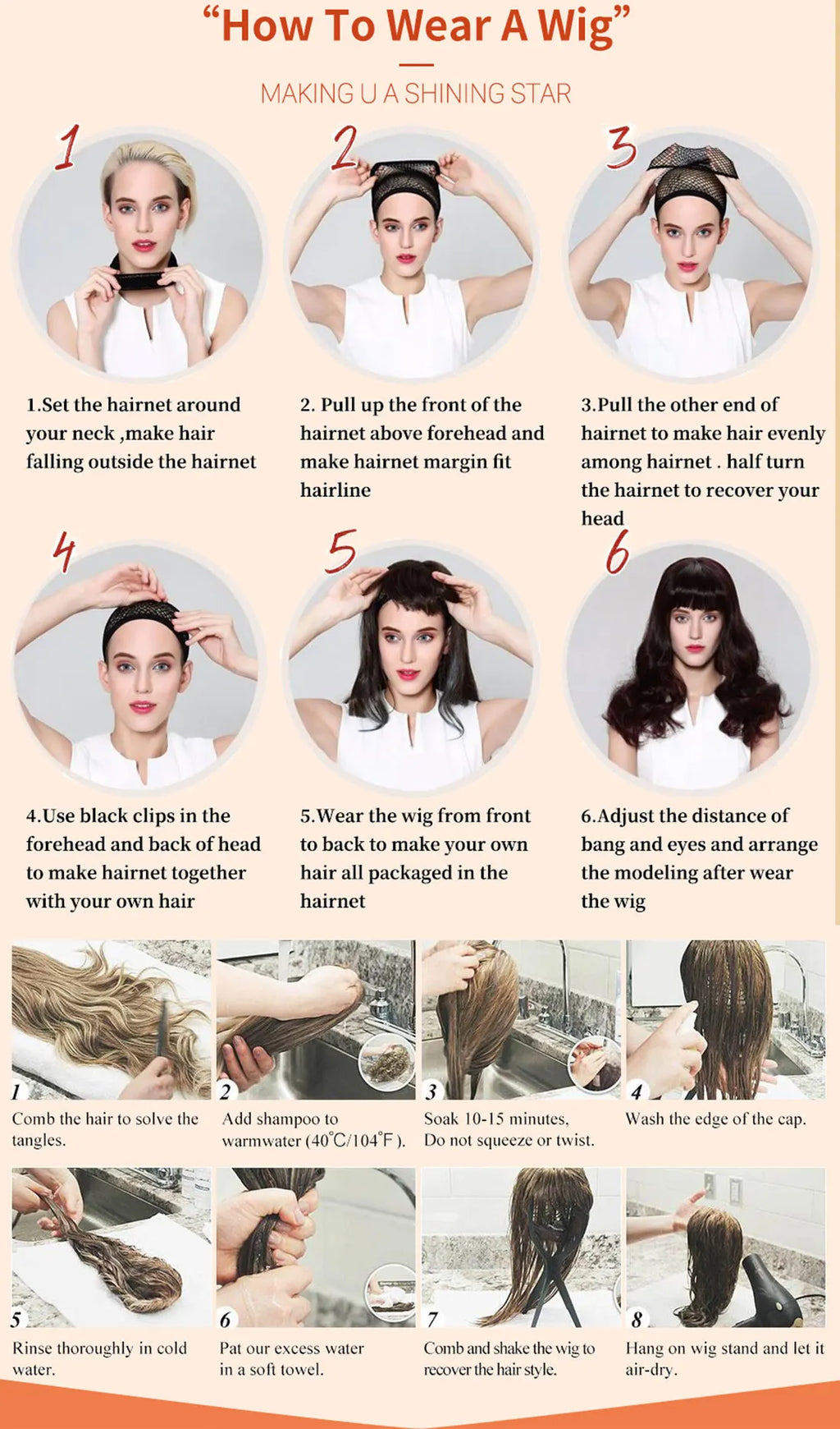 Perruque synthétique WIGERA Highlight, coupe pixie courte et lisse, style bob, mélange miel doré et noir, pour femme