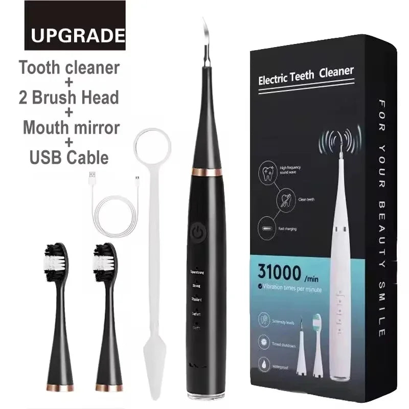3 IN 1 Toothbrush Sonic Dental Teeth Whitening Kit Tooth Whitener Calculus Tartar Remover Tools Cleaner Stain Oral Care