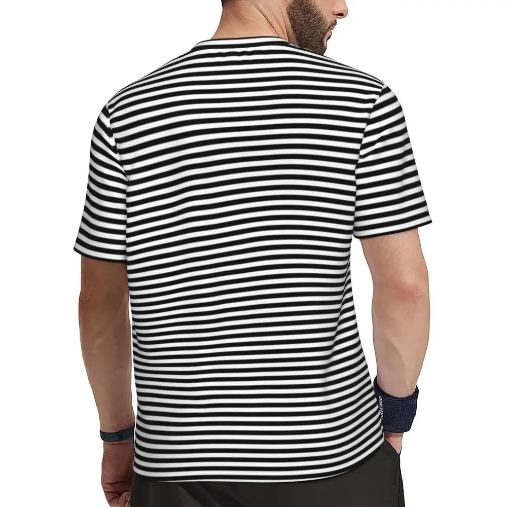 Gym T-Shirt Mondrian Line - Colorful Plaid Y2K Retro Graphic Tee