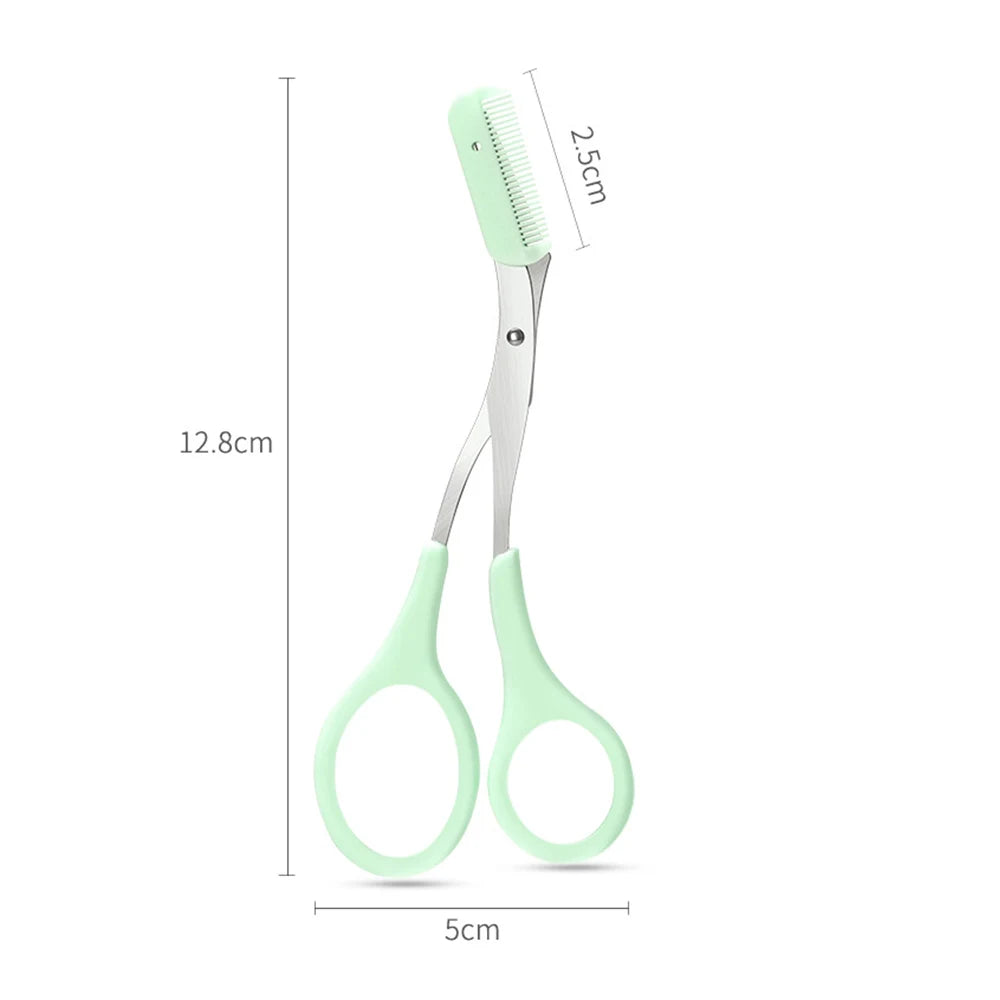 Eyebrow Trimming Knife Eyebrow Face Razor For Women Professional Eyebrow Scissors With Comb Brow Trimmer Scraper Accessories