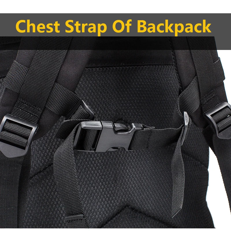 40L Waterproof Tactical Backpack with MOLLE System