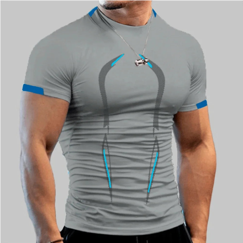 Men's Quick-Dry Gym Shirt - Breathable Training & Running Tee