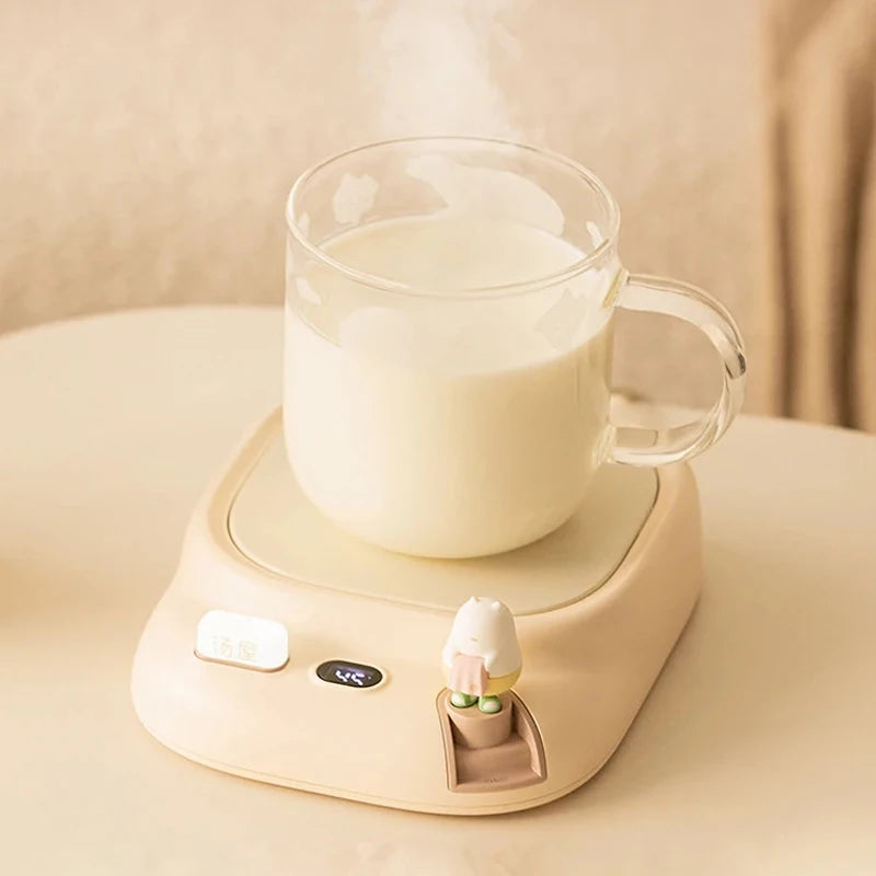 25W Coffee Mug Warmer Cup Heater Electric Hot Plate 4 Temperature Settings Warmer Cup Coaster for Tea Milk Water Heating Pad