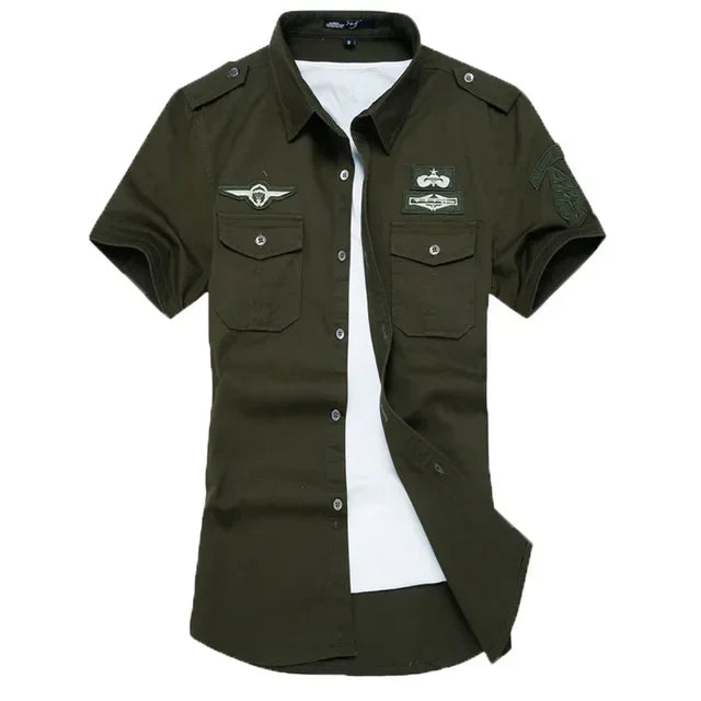 Summer Military Shirt - Airborne Tactical Air Assault Cotton Tee
