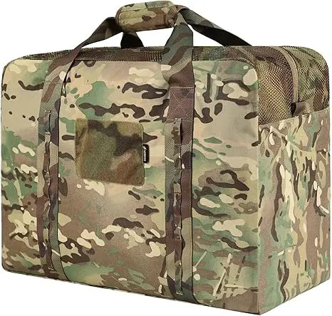 Military Duffle Bag, 52L Heavy Duty Extra Large Army Duffle Bag, Tactical Duffle Bag for Shooting Camping Hiking Traveling Steal