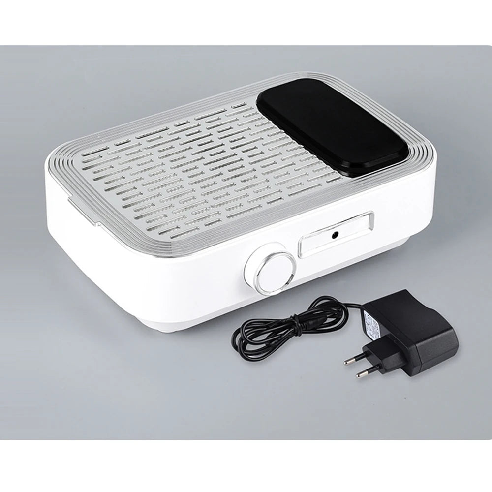 Aspirateur à poussière pour ongles – Ventilateur aspirateur puissant pour ongles 80 W avec filtre réutilisable