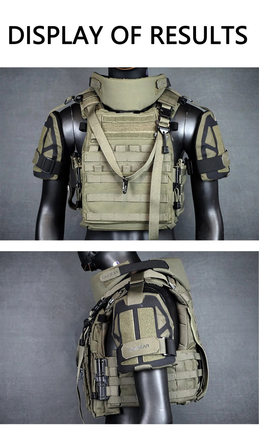 Gilet de protection d'épaule DMGear, équipement tactique de chasse, accessoire de protection pour airsoft, Molle, nylon universel