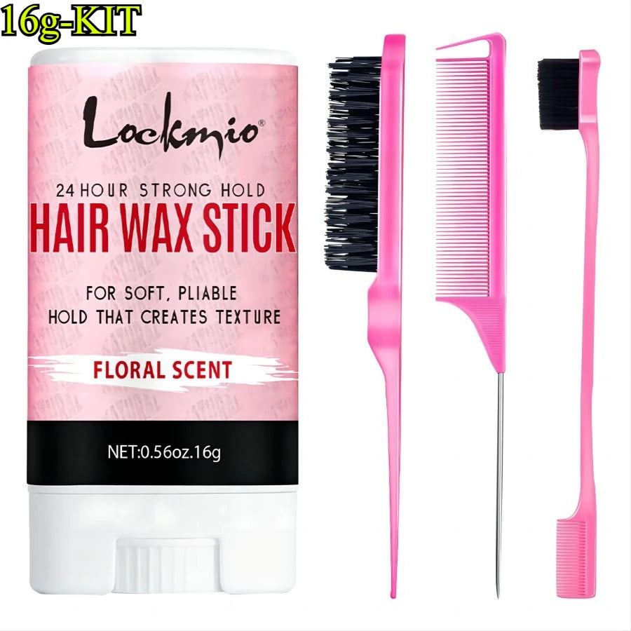 Professional Styling Wax Kit for Women,Smoothing, Broken Back Hair Mud, Anti-frizz Pomade,Messy Hairs Control Wax Rod
