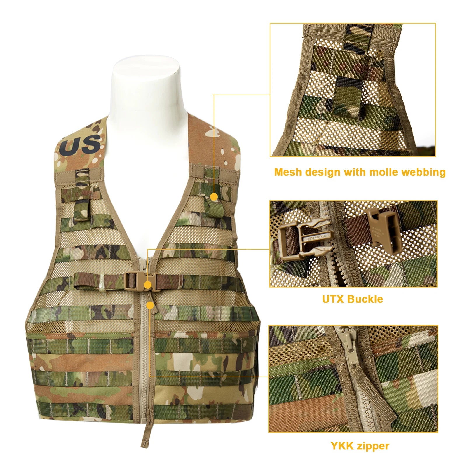 Military MOLLE 2 Tactical Vest Complete Set