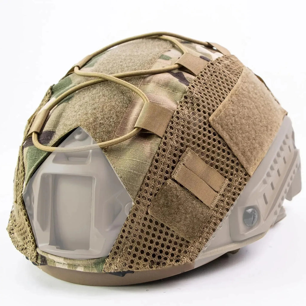 Tactical Helmet Cover - Multi-Camo Fast Helmet Cover for Airsoft & Paintball