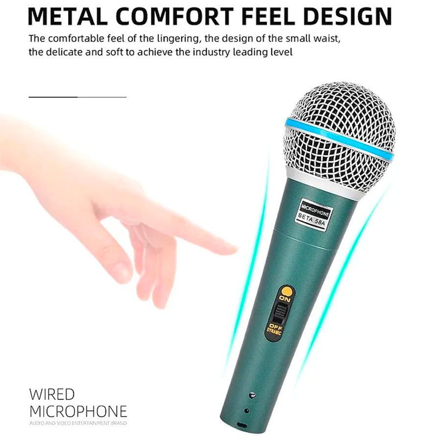 Microphone filaire professionnel - Karaoké, jeux vidéo et streaming en direct